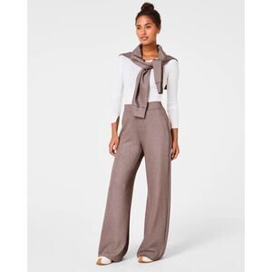 SPANX Wide Leg Pants in Taupe